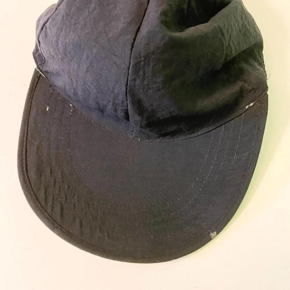 Vintage Reversible Kids Hat Neon Green  and Black One Size Nylon Cap - Picture 7 of 11